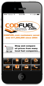 Get the Codfuel.com Apple or Android App