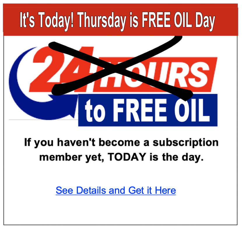 Free Oil on Codfuel.com